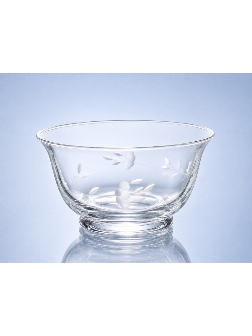 NIB Princess House USA 1991 Crystal Revere Bowl Heritage Etched, 5x3"